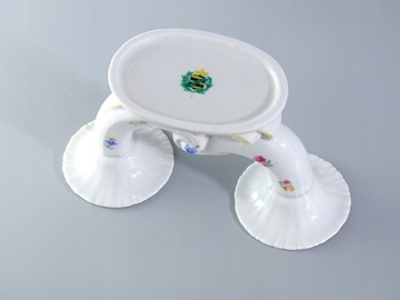 PIĘKNY PORCELANOWY ŚWIECZNIK PORCELANOWY WEIMAR