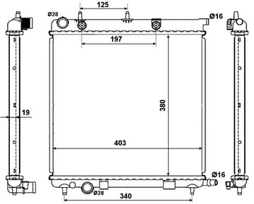 фото thumb №2, Радіаторів води nrf do citroen c3 i 1.1 1.4 hdi 1.6
