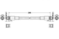 фото thumb №3, Ate 83.7813-0295.3 шланг тормозной гибкий