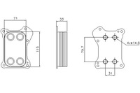 фото thumb №8, Радиатор масла nissens 90739