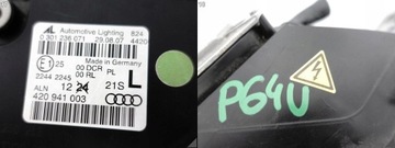 фото thumb №12, Audi r8 420 07-12 лампа ксенон + led ліва перед комплектна з модулями європа