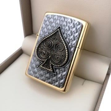 ЗАЖИГАЛКА ZIPPO PIK, ЗОЛОТОЙ СЕРТИФИКАТ 24 КАРАТА