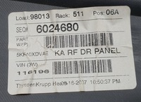 фото thumb №8, Обивка боковина дверь правые перед dodge nitro 6024680 европа