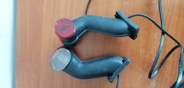 Brenderup lampa obrysowa biało-czerwona lewa