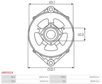 фото thumb №3, Корпус генератора abr0029 as-pl