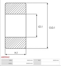фото thumb №9, As-pl abe9042 підшипник