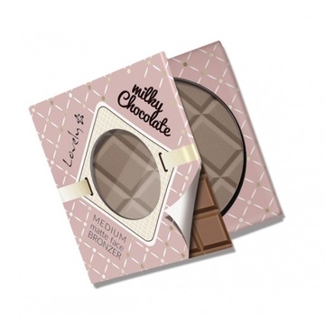 Lovely Milky Chocolate Medium Matte Face Bronzer czekoladowy matowy bronzer