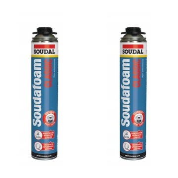 НАБОР 2 шт. SOUDAL CLASSIC FOAM МОНТАЖНАЯ ПЕНА НИЗКОГО ДАВЛЕНИЯ