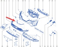 фото thumb №13, Captur ii 2 19- новий хром лівий правий бампера решітка перед kpl оригінал