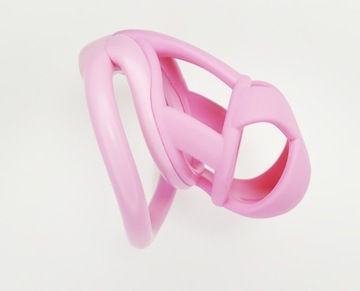 Mały Różowy Pas cnoty, Chastity Cage 4 Oringi Dilator M