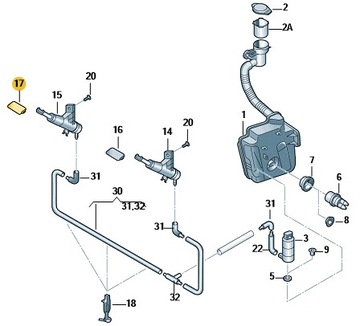фото thumb №3, Заглушка склоомивача фара права octavia ii