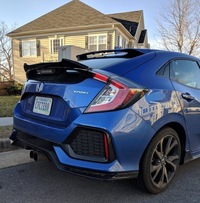 фото thumb №7, Honda civic 10 x спойлер спойлер спойлер подкладка!