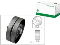 Купити Ролик ремінь - ремінь клиновий ina 32145276 v85511, фото thumb