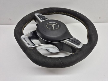 фото thumb №8, Mercedes w176 w205 w166 gt a190 руль алькантара amg подушка безопасности оригинал