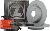 фото thumb №1, Zimmermann тормозные диски+ тормозные колодки задняя ford focus mk2 280mm