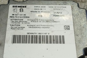 фото thumb №4, Модуль подушка безпеки peugeot 307 3a/c 9652712180 1.4l бензин 55kw 2004