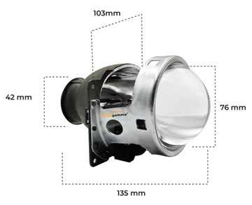 Би-ксеноновые би-галогенные линзы для проектора H7 Hella Q5 Комплект из 2 шт.