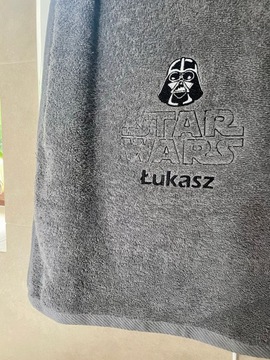 RĘCZNIK 500G 70x140 Z HAFTEM IMIĘ PREZENT DLA FANA STAR WARS