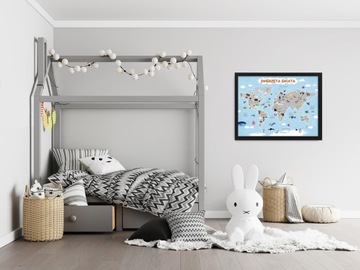 Zwierzęta Świata dla dzieci Obraz 33X43 ramka ikea