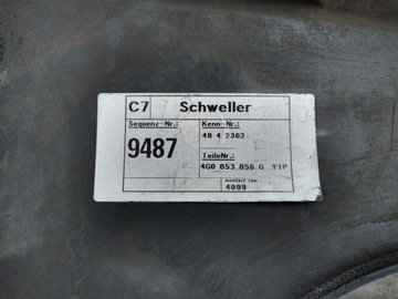 фото thumb №14, Audi a6 c7 4g планка накладка пороговая правая порог 4g0853856g