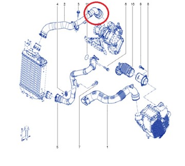 фото thumb №3, Шланг труба turbo 1.3 tce duster доккер scenic iv