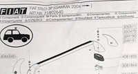 фото thumb №14, Aluminiowy багажник крышный поперечины fiat stilo 3d nowe оригинальный номер