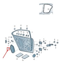 фото thumb №1, Skoda rapid nh rear правий door inner панель cover 5ja839916