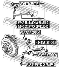 фото thumb №2, Рычаг верхний передний левый do ssangyong rexton