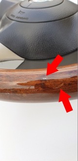 фото thumb №12, Alfa romeo 156 руль подушка безопасности дерево деревянная спортивная akcesoryjna!