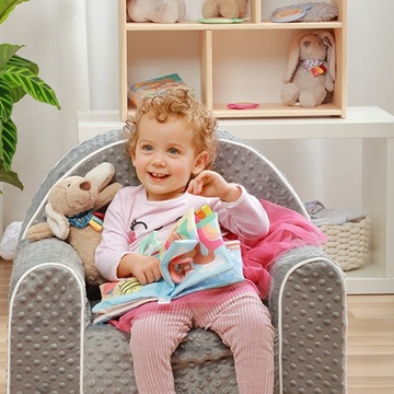 BABYONO MIĘKKA KSIĄŻECZKA SENSORYCZNA GRYZAK SZELEŚCIK METKI