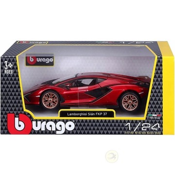 BBURAGO 1:24 LAMBORGHINI SIAN FKP 37 КРАСНЫЙ КРАСНЫЙ