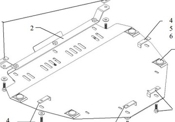 фото thumb №6, Honda cr-v iii 2007-2013 сталевий нижня захист двигуна 0189