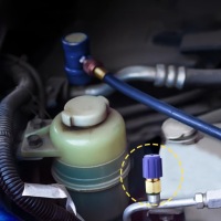 З'єднувач швидкороз'єм кондиціонера r1234yf + адаптер 1/4" sae + адаптер r134a Оригінал, фото thumb