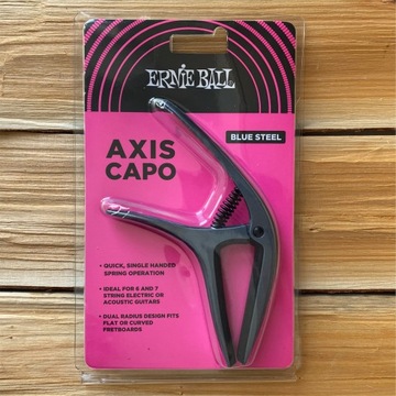 Ernie Ball Axis Capo kapodaster błękitna stal
