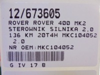 Rover 400 mk2 бортовий комп'ютер mkc104052 2,0 Недорого, фото thumb