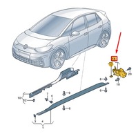 фото thumb №1, Vw id.3 e11 rear left сторона балка trim кронштейн 10a854855b