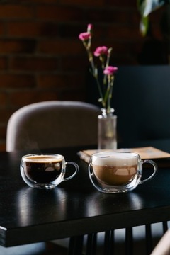 SZKLANKI TERMICZNE FILIŻANKI KAWY HERBAT CAPPUCINO PODWÓJNYM DNEM BOLLA 300