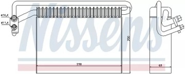 ИСПАРИТЕЛЬ КОНДИЦИОНЕРА ВОЗДУХА NISSENS 92177