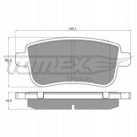 Тормозные колодки тормозной/задний/ renault megane 3 1,5- Доставка, фото thumb