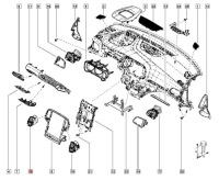 Решётка обдув левая средняя renault megane iv gt line 687515655r Цена, фото thumb