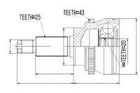 фото thumb №4, Шарнір зовнішній suzuki ignis 1.3 nty