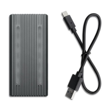 Корпус с твердотельным накопителем M.2 SATA NVMe RGB со светодиодной подсветкой, отсек для накопителя USB-C, емкость до 4 ТБ