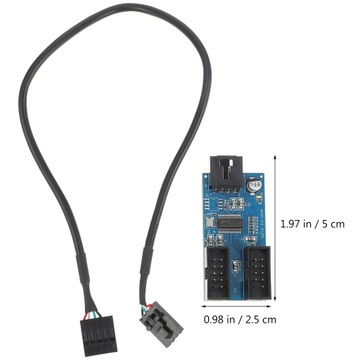 Переходник с 9-контактным разъемом USB для карты расширения