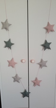 Girlanda gwiazdki XXL dekoracja ozdoba 3D
