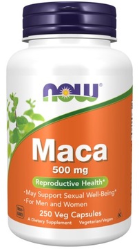 NOW MACA ROOT Energy VITALITY 500 мг 250 тыс.
