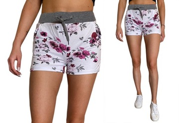 ШОРТЫ хлопковые короткие FLOWERS SHORTS 311R 36 S