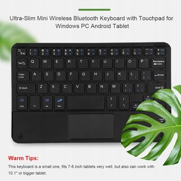 7-ДЮЙМОВАЯ КЛАВИАТУРА BLUETOOTH С ТАЧПАДОМ ДЛЯ ПЛАНШЕТОВ