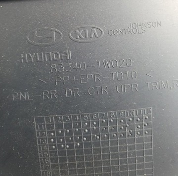 фото thumb №7, Обивка боковина дверь правые зад задний kia rio iii hb 83340-1w020