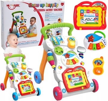 WALKER PUSHER ОБРАЗОВАТЕЛЬНАЯ ИНТЕРАКТИВНАЯ ПАНЕЛЬ RIDE DRIVE ZNIKOPIS PIANINKO 3IN1