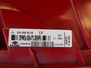 фото thumb №8, Лампа зад задняя mercedes ml w204 w-204 204 c-klasa sedan рестайлинг led левая